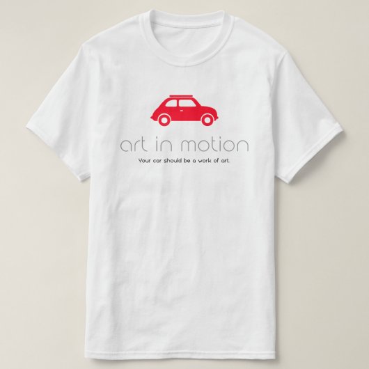 Mannen Kunst In Motion Logo T-shirt (wit) (Design voorkant)