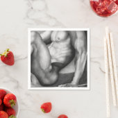 Mannen kunstpapier voor mannetjeskolen servet (Insitu)