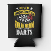 Mannen kunstspeler onderschat nooit een oud Man Wh Blikjeskoeler (Voorkant)