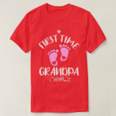 Mannen Kute First Time Grandpa 2022 promoot aan Gr T-shirt (Design voorkant)