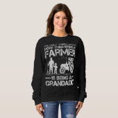 Mannen kweektractor Retro Farmer Grandaddy Fathe Trui (Voorkant volledig)