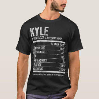 Mannen Kyle Nutrition Gepersonaliseerde naamFunny  T-shirt