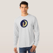 Mannen L/S lichte as Night Owl t-shirt g/n (Voorkant volledig)