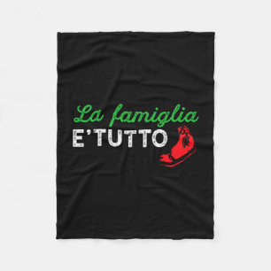 Mannen la famiglia e tutto trotse Italiaanse cadea Fleece Deken