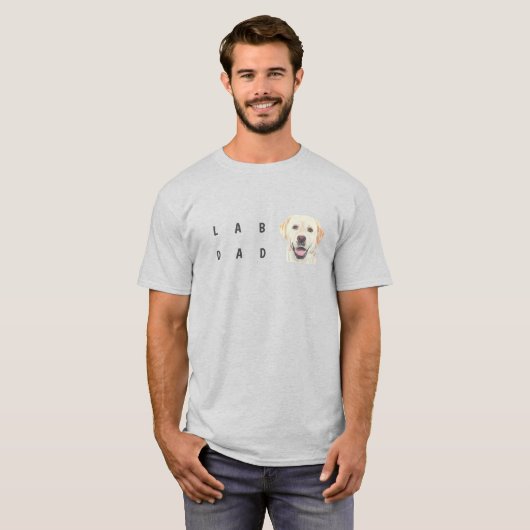 Mannen Lab Dad T-Shirt (Voorkant volledig)