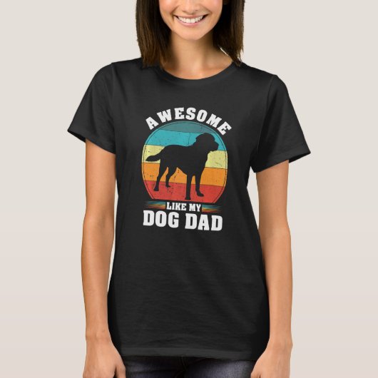 Mannen Labrador Dog Labrador Retriever Lab Dog Pap T-shirt (Voorkant)