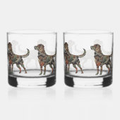 Mannen Labrador Keepsake Box Sieraden Doos Whisky Glas (Rechts)