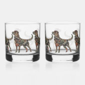 Mannen Labrador Keepsake Box Sieraden Doos Whisky Glas (Links)