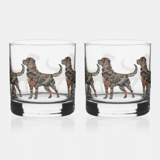 Mannen Labrador Keepsake Box Sieraden Doos Whisky Glas (Links)