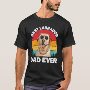 Mannen Labrador Pap Geel Laboratorium Pap Fathers T-shirt