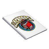 Mannen Lacrosse Logo Notitieboek (Rechterzijde)