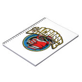 Mannen Lacrosse Logo Notitieboek (Linkerzijde)