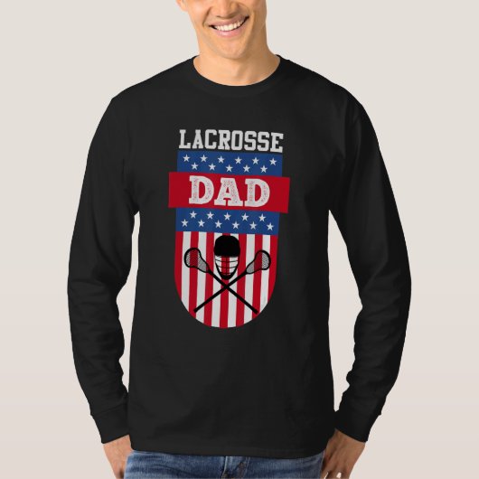 Mannen Lacrosse Pap T-shirt (Voorkant)