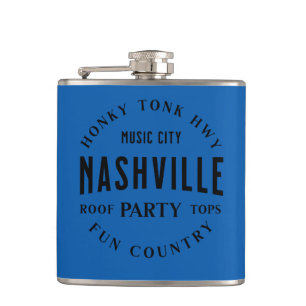 Mannen Land Westerne Whiskey Vinyl Wrapped Flask Heupfles