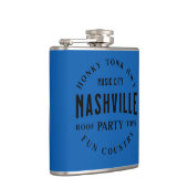 Mannen Land Westerne Whiskey Vinyl Wrapped Flask Heupfles (Rechts)