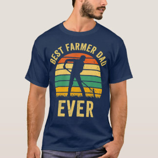 Mannen Landbouw  Boerderijen liefhebber retro zons T-shirt