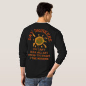 Mannen lang geslapen t-shirt (Achterkant volledig)