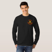 Mannen lang geslapen t-shirt (Voorkant volledig)