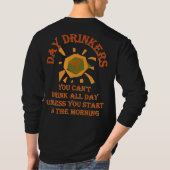 Mannen lang geslapen t-shirt (Achterkant)