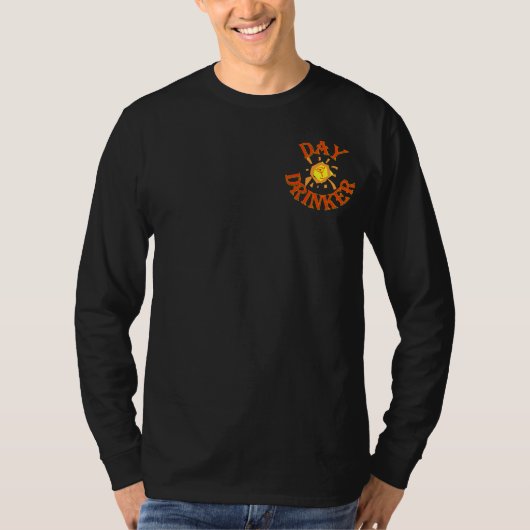 Mannen lang geslapen t-shirt (Voorkant)