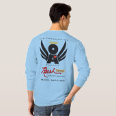 Mannen lange basishoes T-Shirt Viv Lt Blue RushCam (Achterkant volledig)