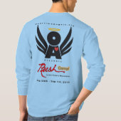 Mannen lange basishoes T-Shirt Viv Lt Blue RushCam (Achterkant)