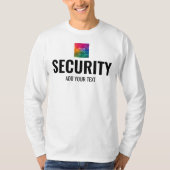 Mannen lange beschermhoes, dubbelzijdige Sjabloon T-shirt (Voorkant)