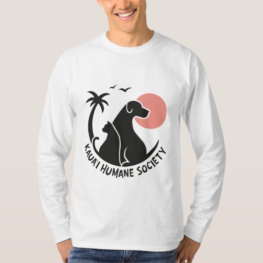 Mannen lange hoes met KHS-Logo in kleur T-shirt (Voorkant)