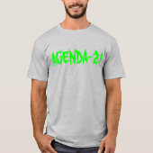 Mannen lange hoes Raglan Basic T-Shirt w/Agenda-21 (Voorkant)