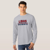 Mannen lange hoes t-shirt (Voorkant volledig)