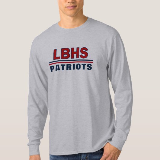 Mannen lange hoes t-shirt (Voorkant)
