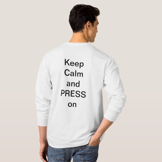 Mannen Lange hoes T-Shirt (Achterkant volledig)