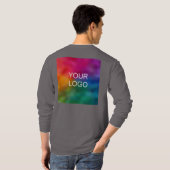 Mannen lange hoes TShirt uploaden Logo Afbeelding  (Achterkant volledig)
