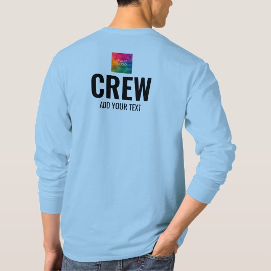 Mannen lange hoes voor T-shirts Personeel (Achterkant)