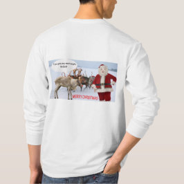 mannen lange mouw t-shirt vrolijk kerstvarken