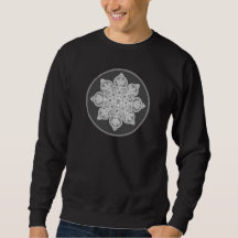 Mannen lange mouw Zweet shirt met medaillon