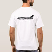 Mannen lange T-hoes voor/achter T-shirt (Achterkant)