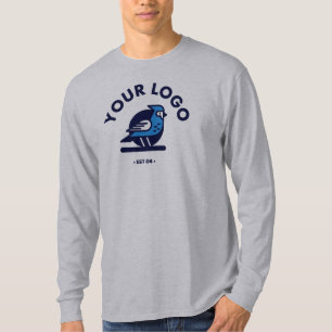 Mannen lange T-shirt - grijs