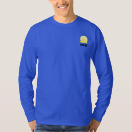 Mannen Lange T-Shirt-hoes in diep Royal Blue T-shirt