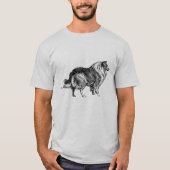 Mannen Lassie Collie Dog T-shirt (Voorkant)
