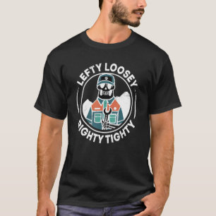 Mannen Lefty Loosey Righty Mechanics Engineer T-shirt