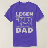 Mannen Legen Dairy Pap Koe Farmer Fathers Dag voor T-shirt (Design voorkant)