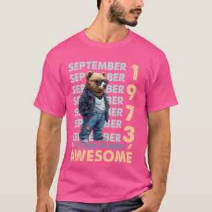 Mannen Legende September 1973 51ste Verjaardag Bee T-shirt