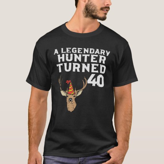 Mannen legerjager veranderde 40 Deer Hunt 40th Bir T-shirt (Voorkant)
