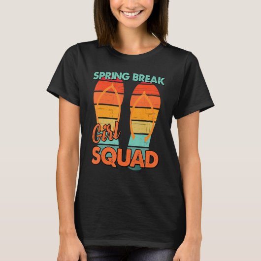 Mannen  lentestpauze retro Girl Squad Vacking T-shirt (Voorkant)