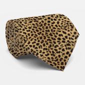 Mannen Leopard Stropdas (Opgerold)