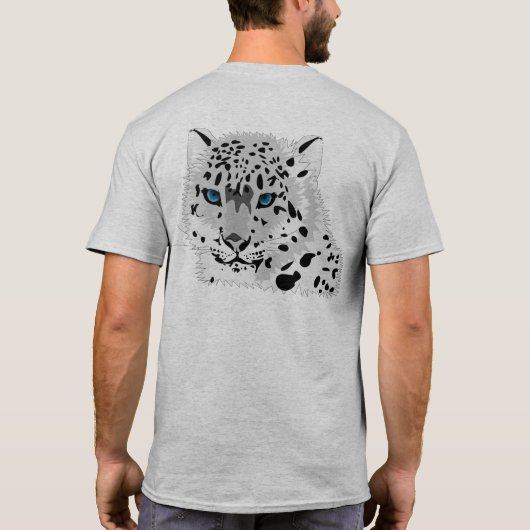 Mannen Leopard T-shirt (Achterkant)