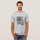 Mannen Leopard T-shirt (Voorkant volledig)