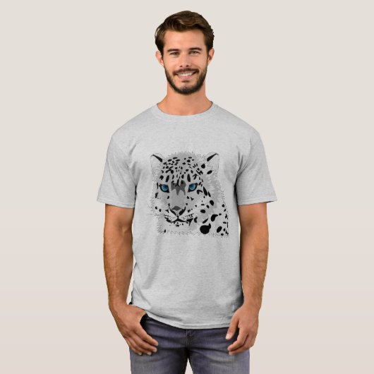 Mannen Leopard T-shirt (Voorkant volledig)
