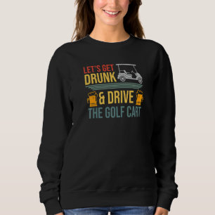 Mannen Lets krijgen Drink en drijven de Golf Cart Trui